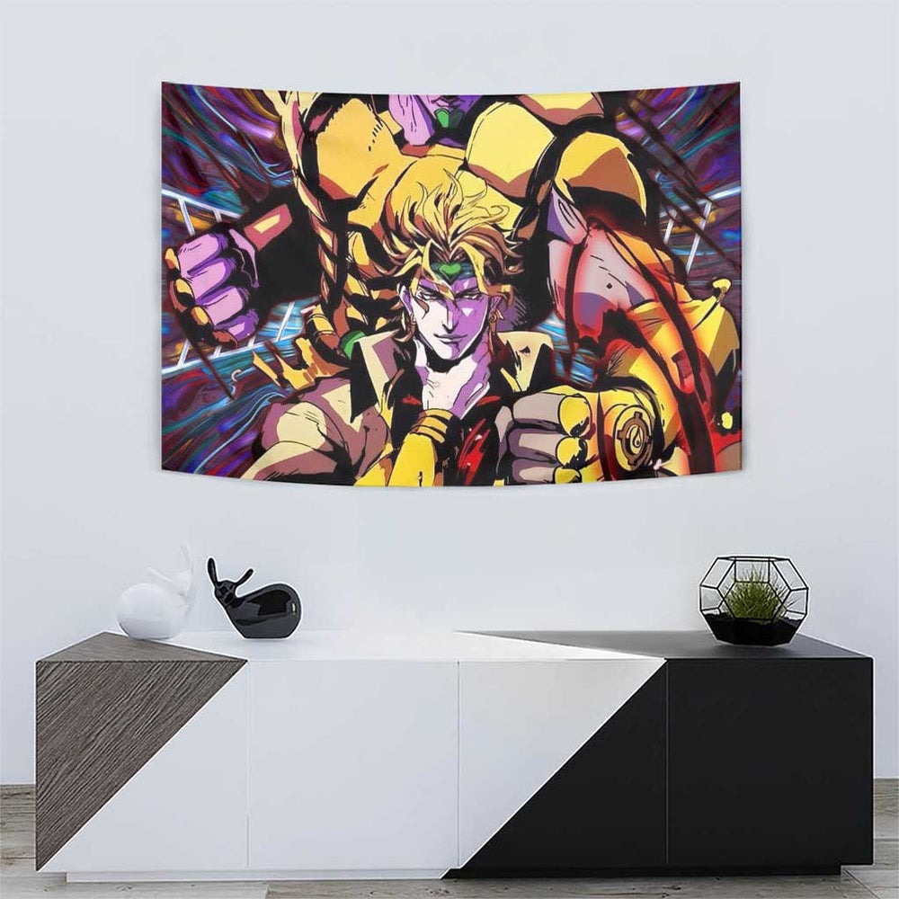 Trippy Dio Brando JoJos Bizarre Adventure Tumbler With Handle Anime Style TS04
