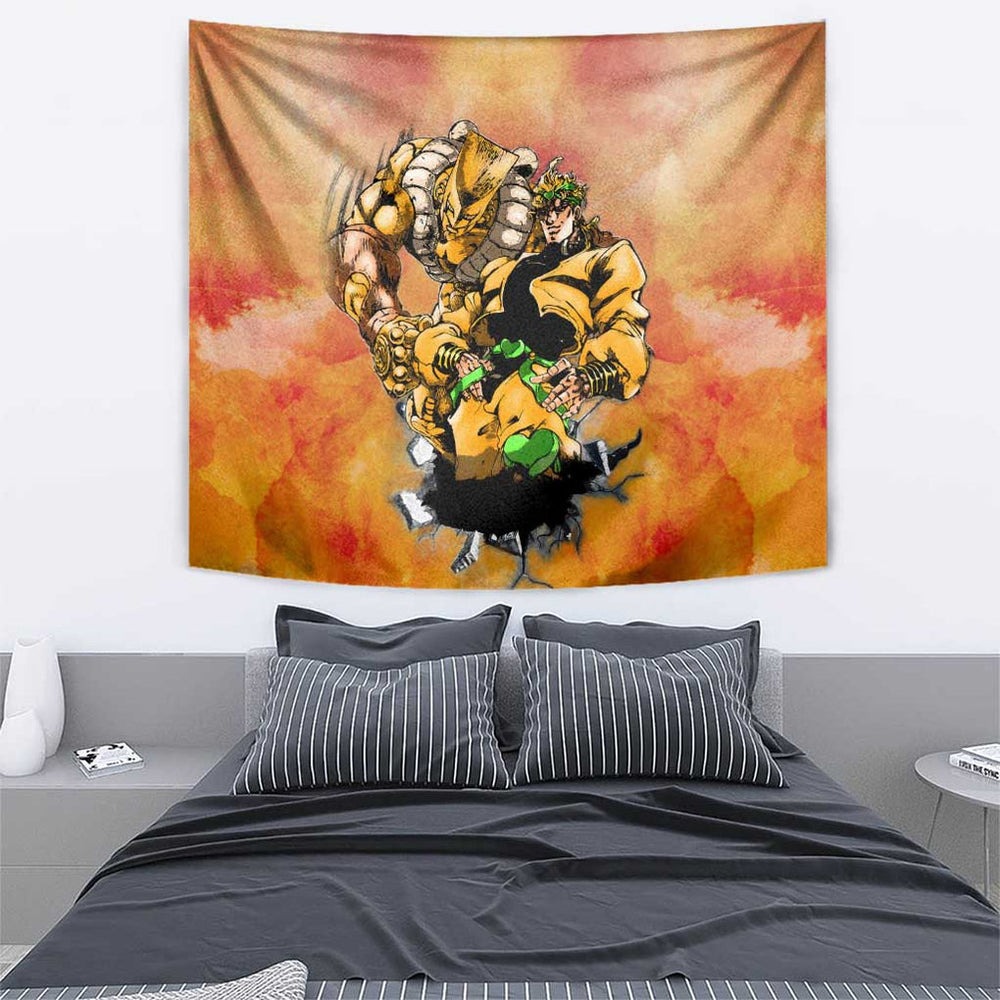 Trippy Dio V1 Jojos Bizarre Adventure Tumbler With Handle Trippy Style TS04 Trippy Dio V1 Jojos Bizarre Adventure Tumbler With Handle Trippy Style TS04