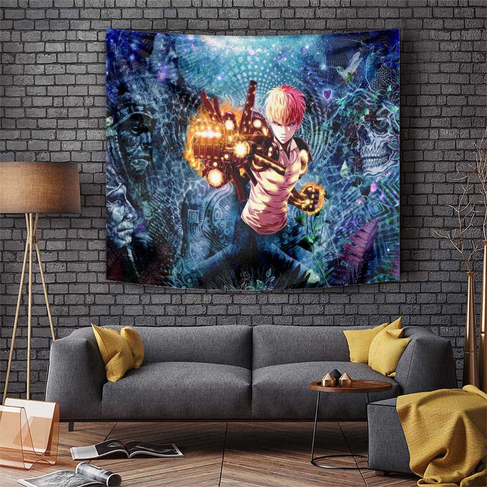 Trippy Genos One Punch Man Tumbler With Handle Trippy Mix Anime Style TS04 Trippy Genos One Punch Man Tumbler With Handle Trippy Mix Anime Style TS04