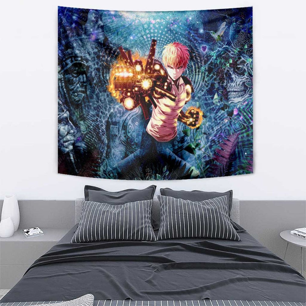 Trippy Genos One Punch Man Tumbler With Handle Trippy Mix Anime Style TS04 Trippy Genos One Punch Man Tumbler With Handle Trippy Mix Anime Style TS04