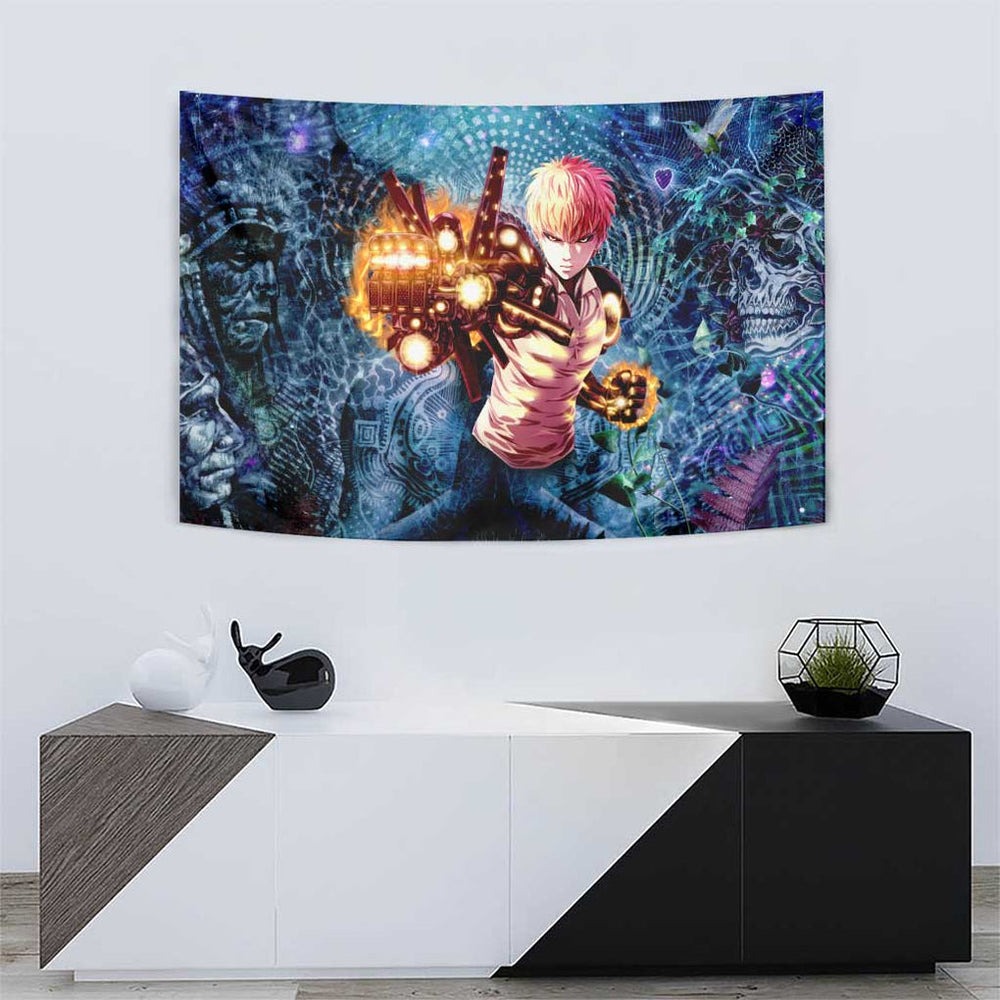 Trippy Genos One Punch Man Tumbler With Handle Trippy Mix Anime Style TS04 Trippy Genos One Punch Man Tumbler With Handle Trippy Mix Anime Style TS04