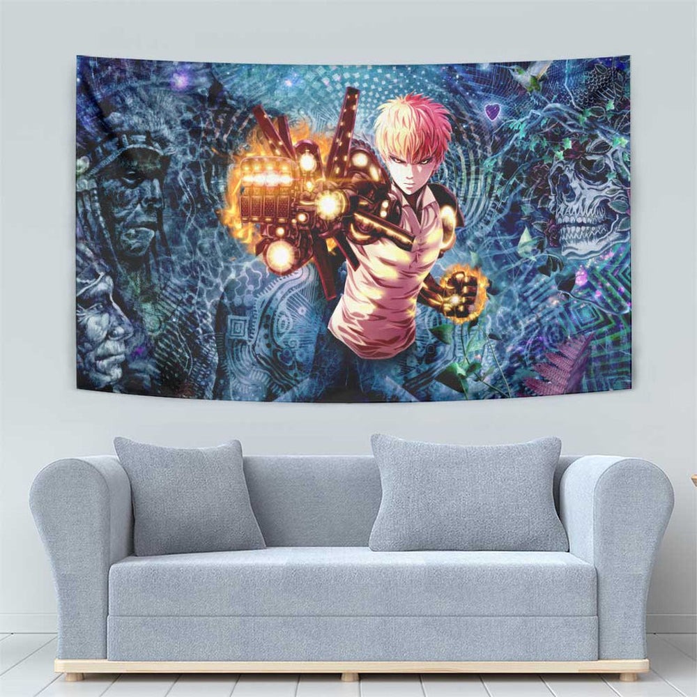 Trippy Genos One Punch Man Tumbler With Handle Trippy Mix Anime Style TS04 Trippy Genos One Punch Man Tumbler With Handle Trippy Mix Anime Style TS04