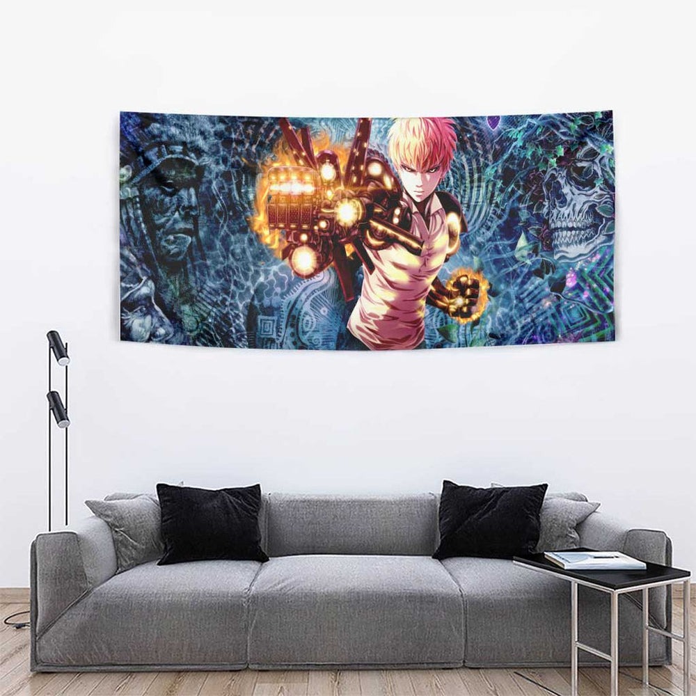 Trippy Genos One Punch Man Tumbler With Handle Trippy Mix Anime Style TS04 Trippy Genos One Punch Man Tumbler With Handle Trippy Mix Anime Style TS04