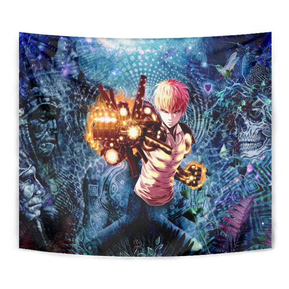 Trippy Genos One Punch Man Tumbler With Handle Trippy Mix Anime Style TS04 Trippy Genos One Punch Man Tumbler With Handle Trippy Mix Anime Style TS04