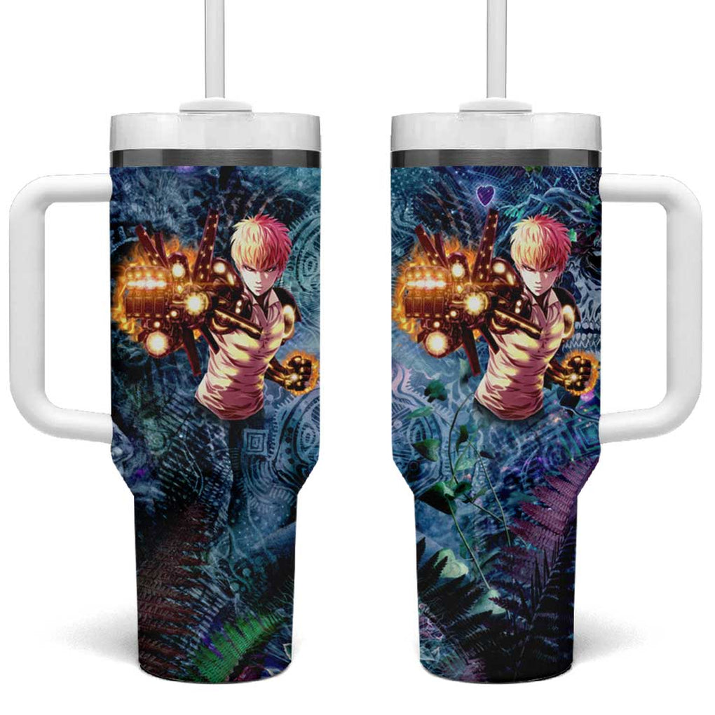Trippy Genos One Punch Man Tumbler With Handle Trippy Mix Anime Style TS04