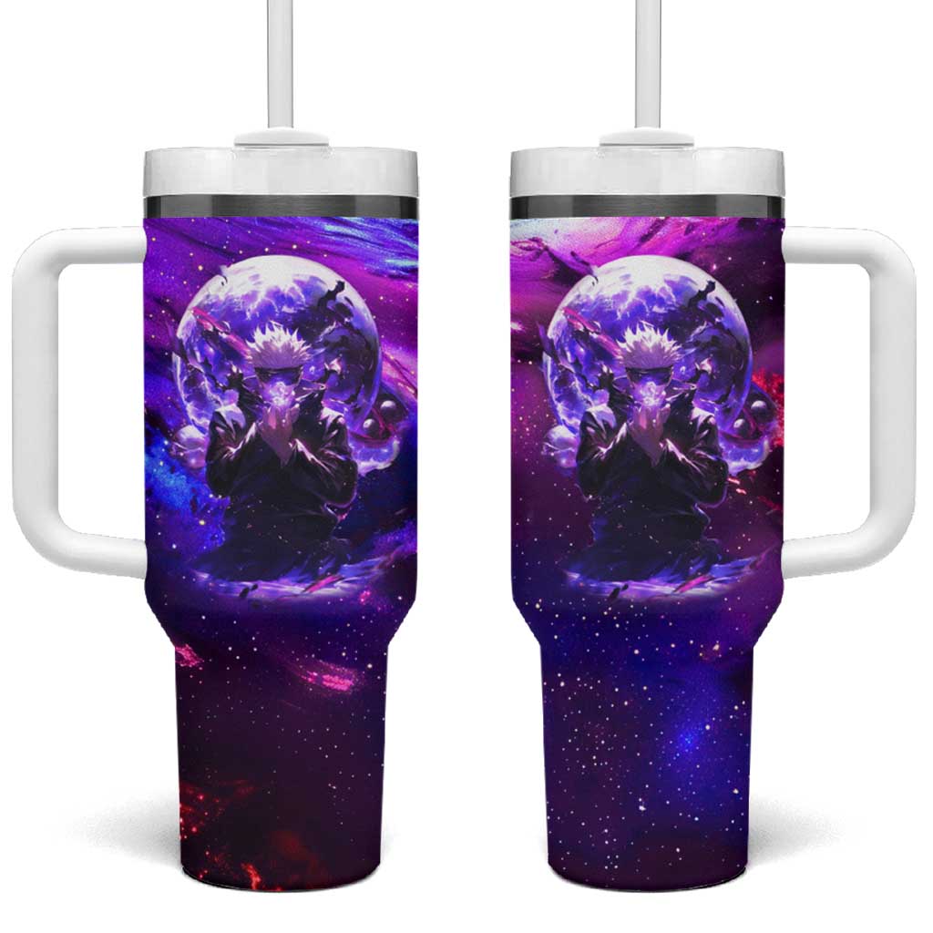 Trippy Gojo Satoru Jujutsu Kaisen Tumbler With Handle Anime Style TS04