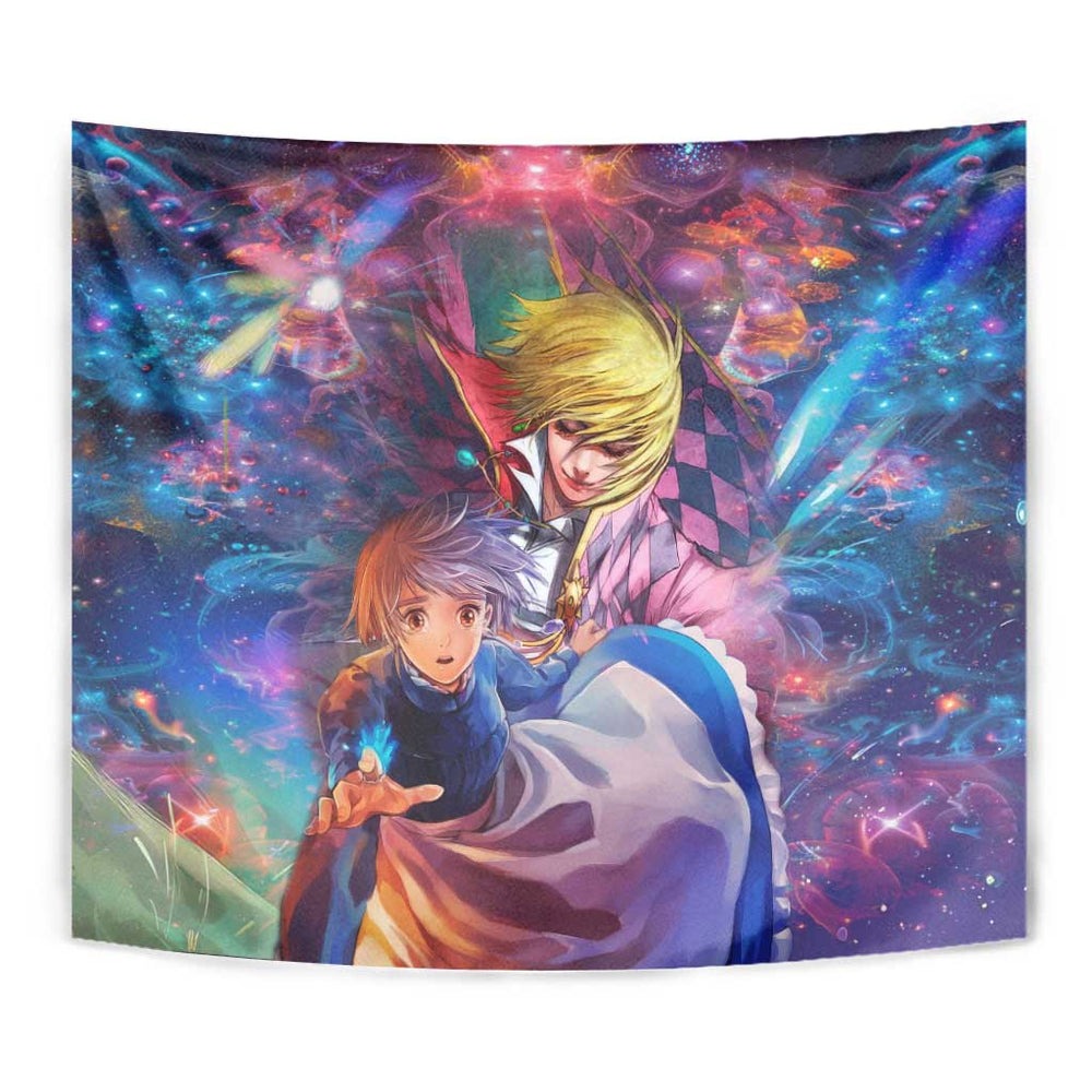 Trippy Howls Moving Castle Studio Ghibli Tumbler With Handle Anime Mix With Trippy Style TS04 Trippy Howls Moving Castle Studio Ghibli Tumbler With Handle Anime Mix With Trippy Style TS04