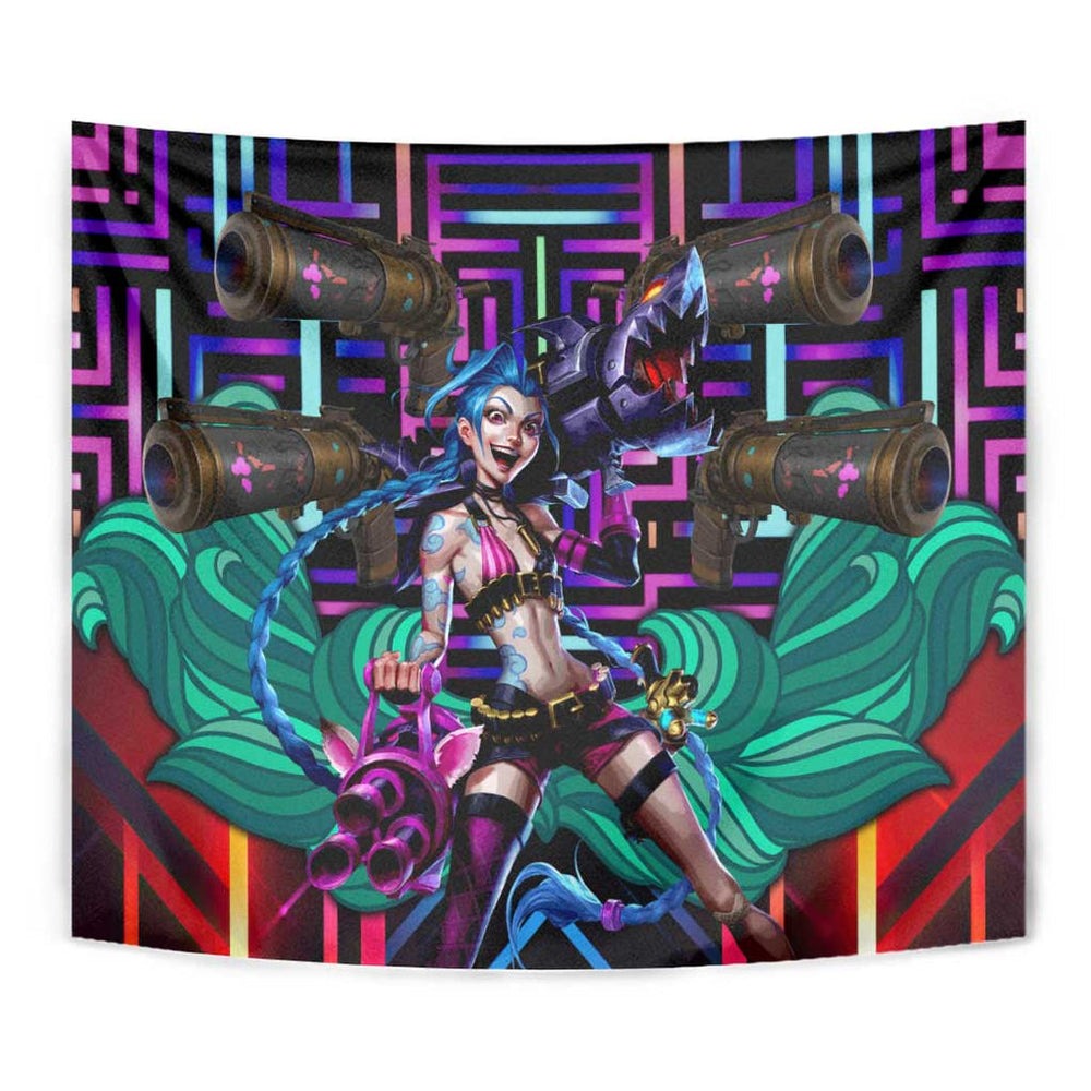Trippy Jinx Arcane League of Legends Tumbler With Handle Game Art Mix Trippy Style TS04 Trippy Jinx Arcane League of Legends Tumbler With Handle Game Art Mix Trippy Style TS04