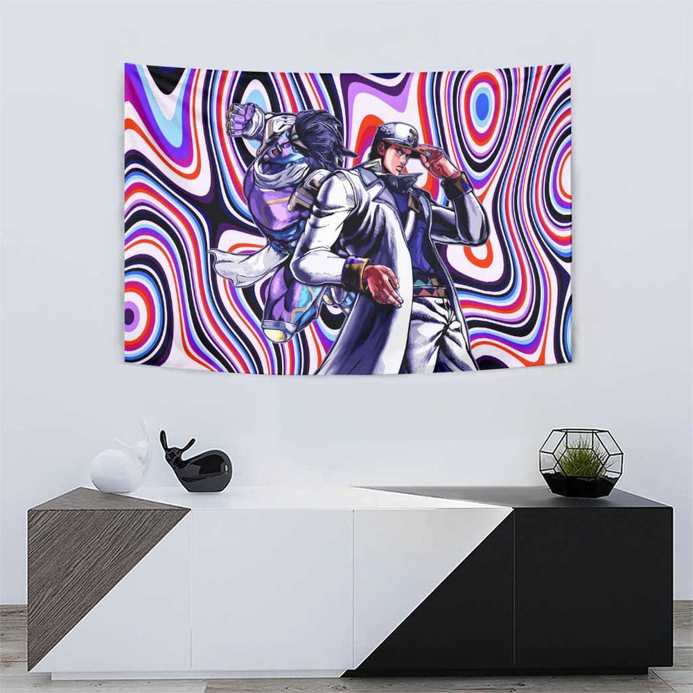 Trippy Jotaro Kujo JoJos Bizarre Adventure Tumbler With Handle Anime Mix Trippy Style TS04 Trippy Jotaro Kujo JoJos Bizarre Adventure Tumbler With Handle Anime Mix Trippy Style TS04