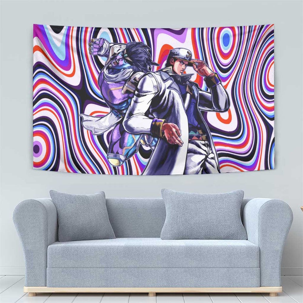 Trippy Jotaro Kujo JoJos Bizarre Adventure Tumbler With Handle Anime Mix Trippy Style TS04 Trippy Jotaro Kujo JoJos Bizarre Adventure Tumbler With Handle Anime Mix Trippy Style TS04