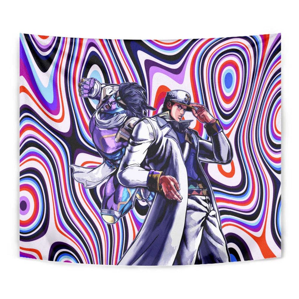 Trippy Jotaro Kujo JoJos Bizarre Adventure Tumbler With Handle Anime Mix Trippy Style TS04 Trippy Jotaro Kujo JoJos Bizarre Adventure Tumbler With Handle Anime Mix Trippy Style TS04