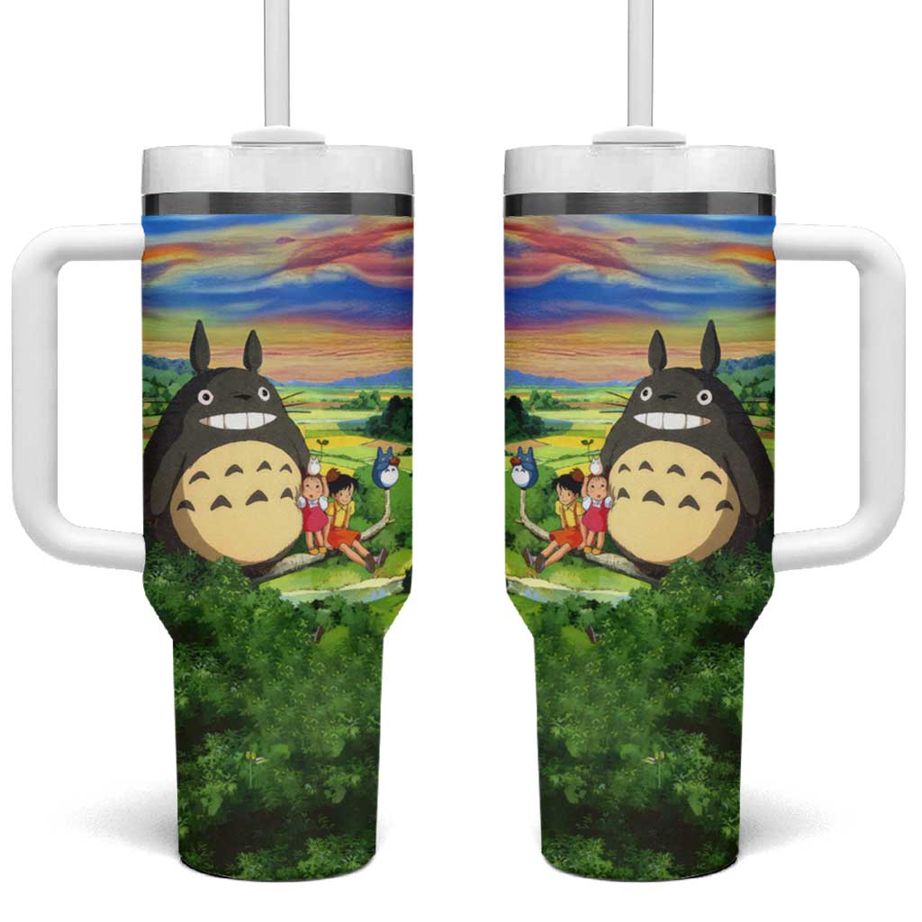 Trippy My Neighbor Totoro Studio Ghibli Tumbler With Handle Anime  Mix Oil Paint Trippy Style TS04