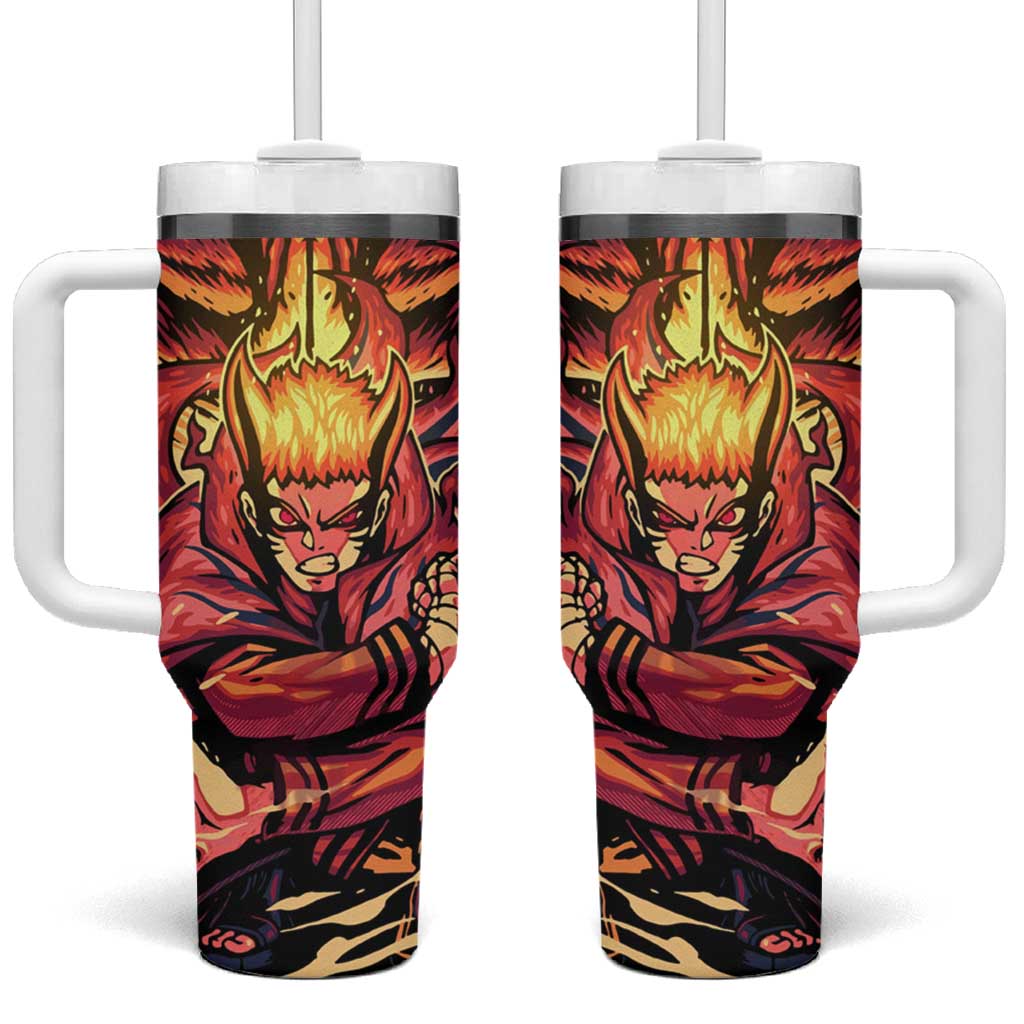 Trippy Naruto Baryon Mode Boruto Tumbler With Handle Anime Style TS04