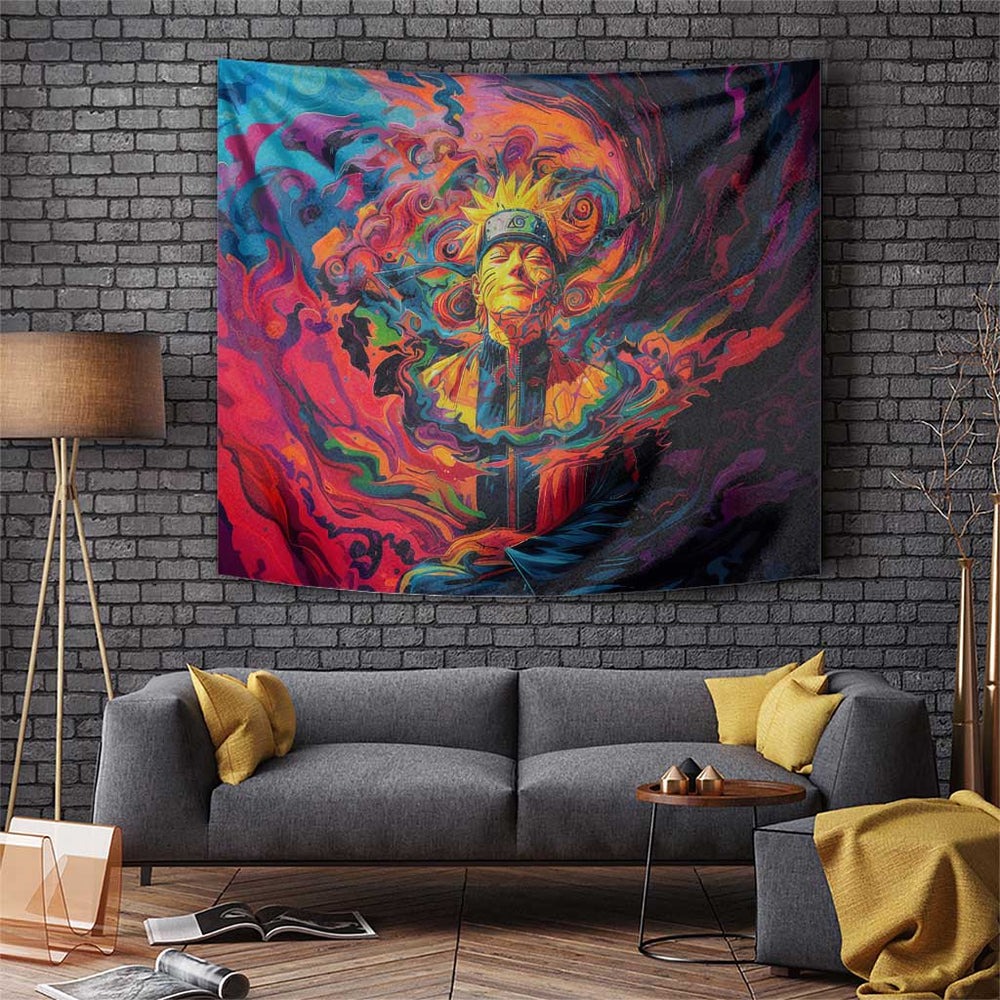 Trippy Naruto Tapestry Anime Mix Trippy Style TS04 Trippy Naruto Tapestry Anime Mix Trippy Style TS04
