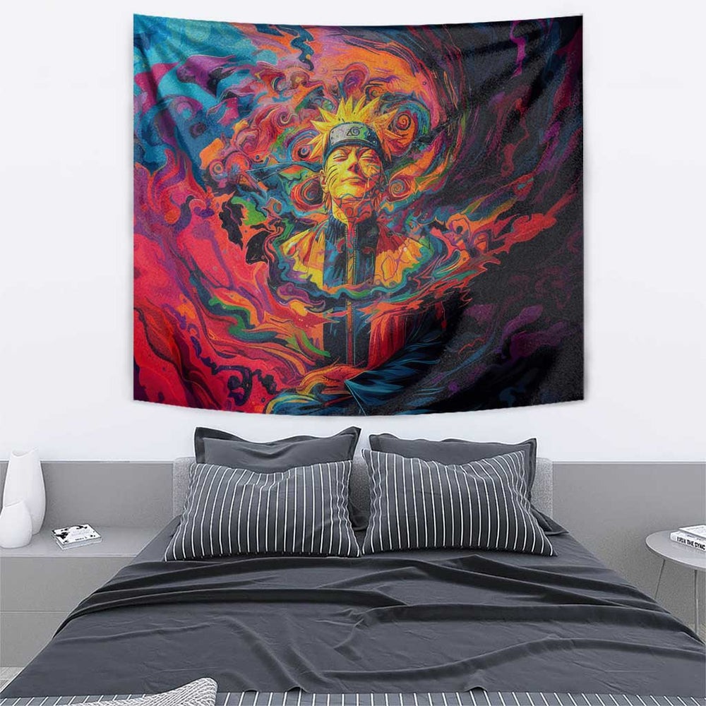 Trippy Naruto Tapestry Anime Mix Trippy Style TS04 Trippy Naruto Tapestry Anime Mix Trippy Style TS04