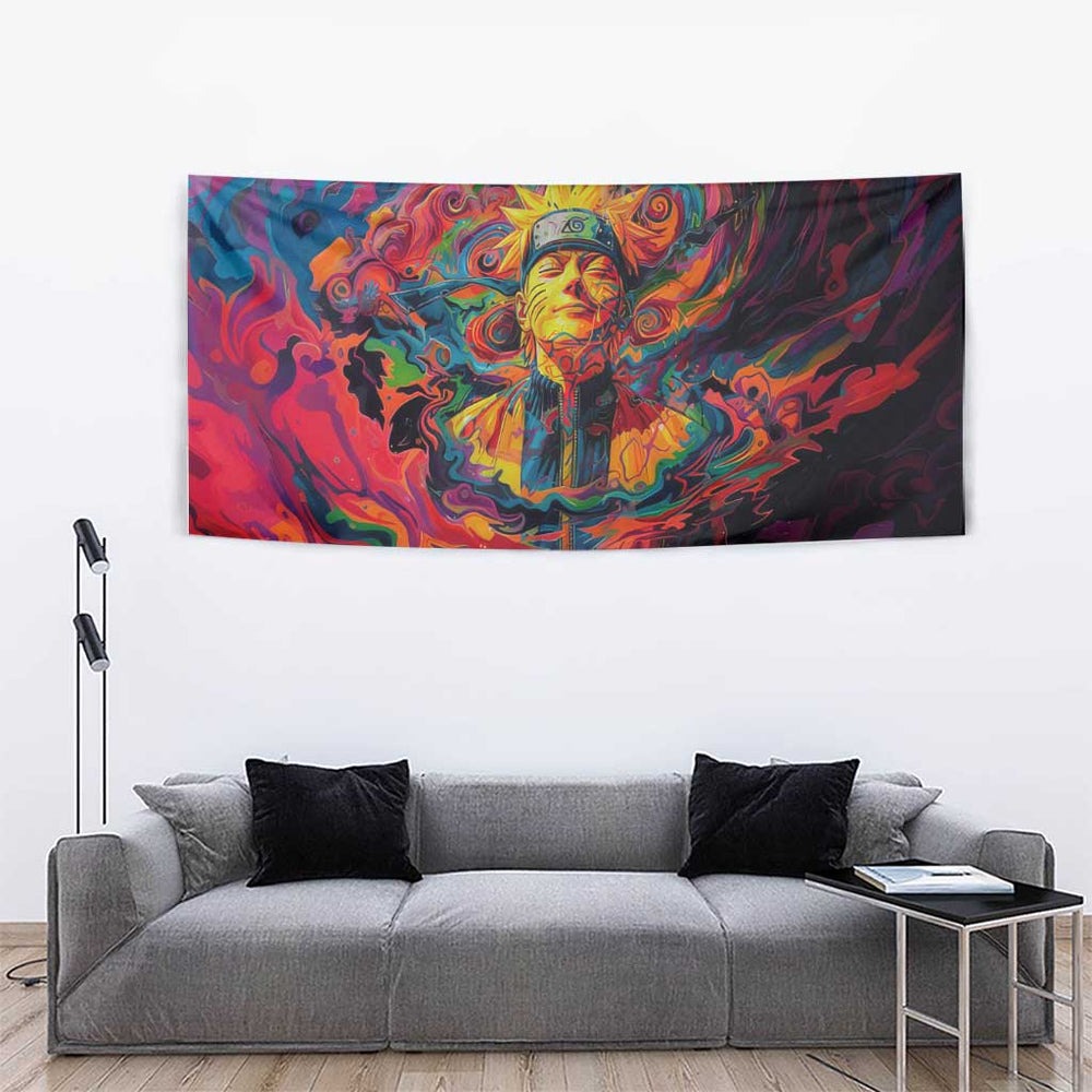 Trippy Naruto Tapestry Anime Mix Trippy Style TS04 Trippy Naruto Tapestry Anime Mix Trippy Style TS04