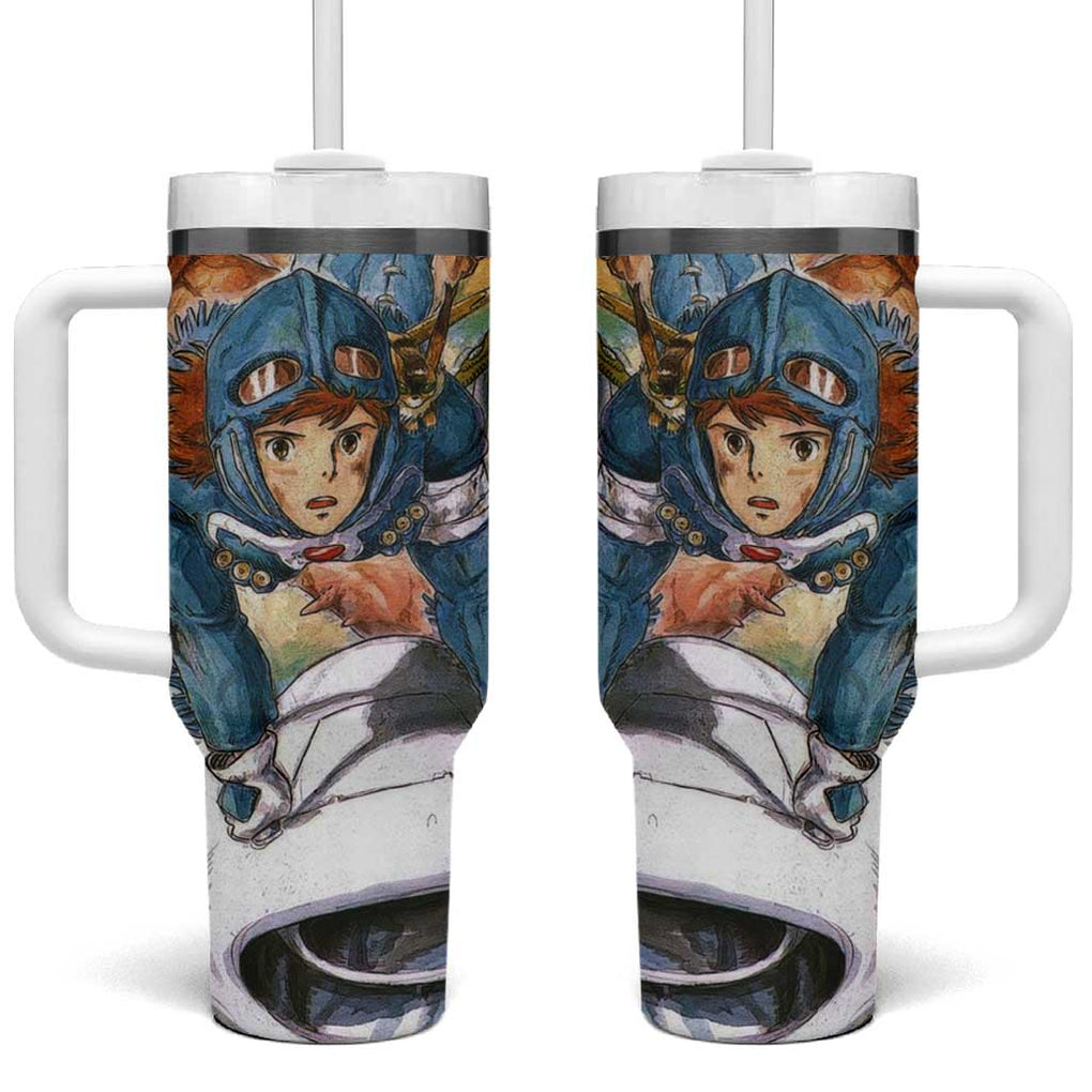 Trippy Nausicaa of the Valley of the Wind Studio Ghibli Tumbler With Handle Trippy Style TS04