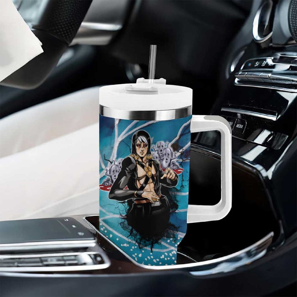 Trippy Risotto Nero Metallic Jojos Bizarre Adventure Tumbler With Handle Trippy Style TS04 Trippy Risotto Nero Metallic Jojos Bizarre Adventure Tumbler With Handle Trippy Style TS04