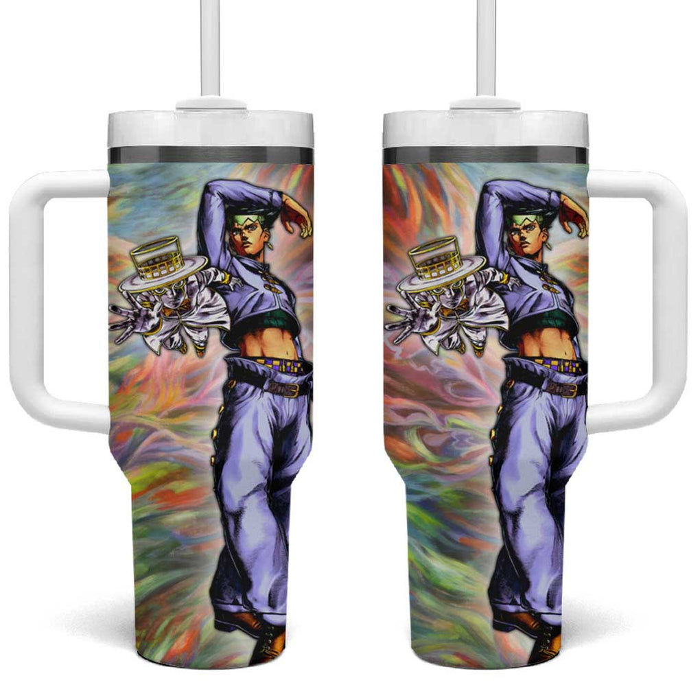 Trippy Rohan Kishibe Heavens Door Jojos Bizarre Tumbler With Handle Trippy Style TS04