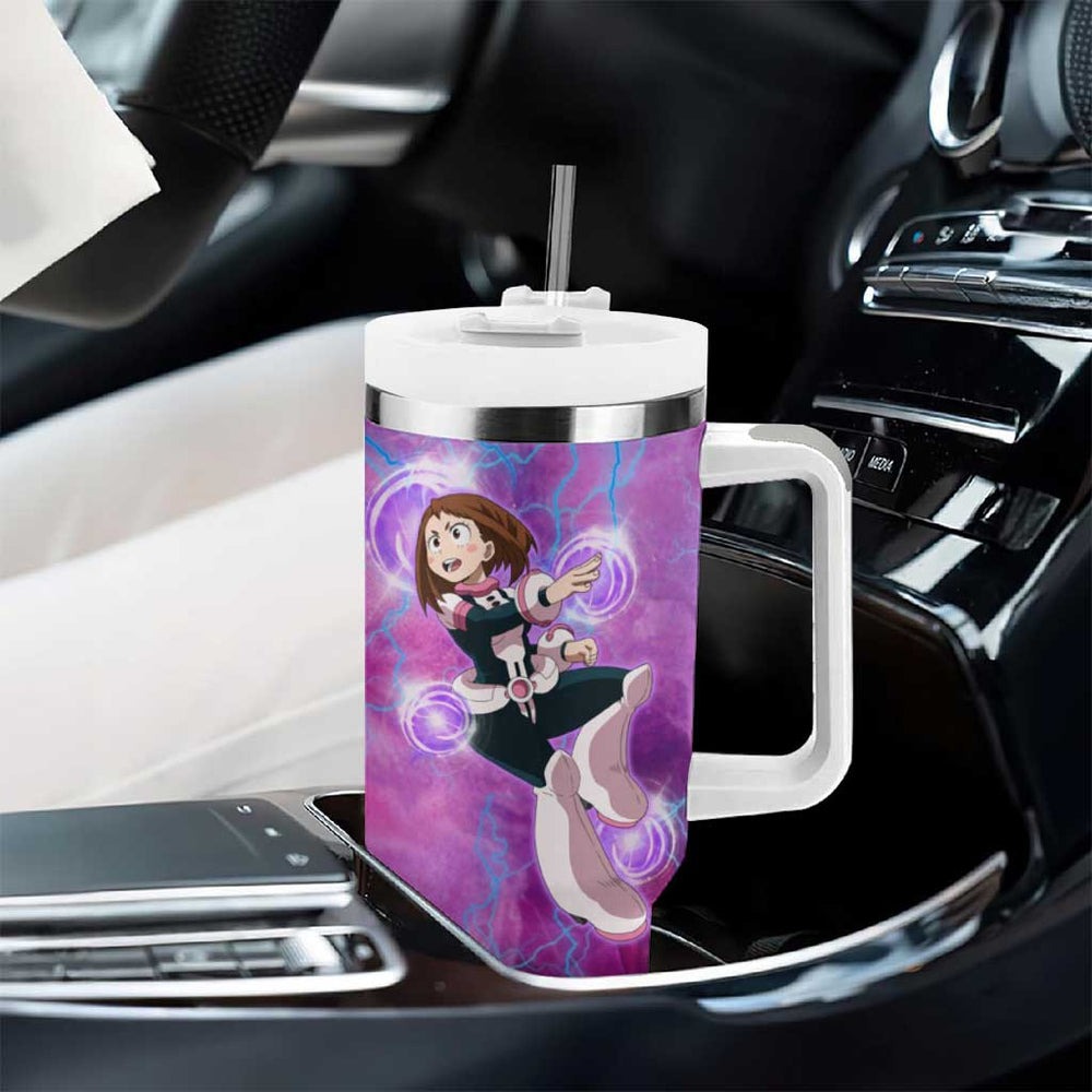 Trippy Uraraka Ochako My Hero Academia Tumbler With Handle Anime Mix Tie Dye Style TS04 Trippy Uraraka Ochako My Hero Academia Tumbler With Handle Anime Mix Tie Dye Style TS04