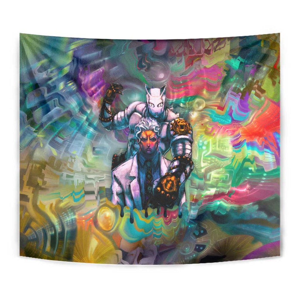 Trippy Yoshikage Kira Deadly Queen Jojos Bizarre Adventure Tumbler With Handle Trippy Style TS04 Trippy Yoshikage Kira Deadly Queen Jojos Bizarre Adventure Tumbler With Handle Trippy Style TS04