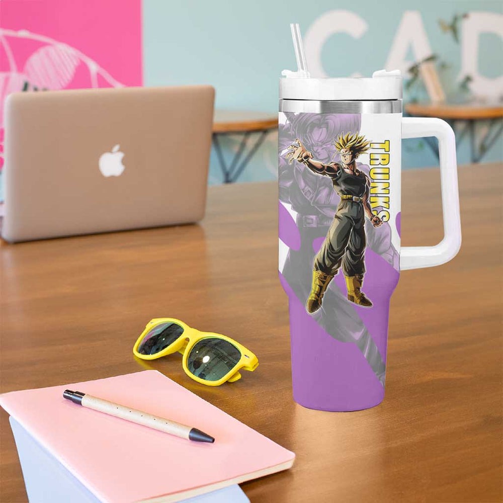 Trunks Time Warrior Tumbler With Handle Dynamic Anime Sword Style TS04 Trunks Time Warrior Tumbler With Handle Dynamic Anime Sword Style TS04