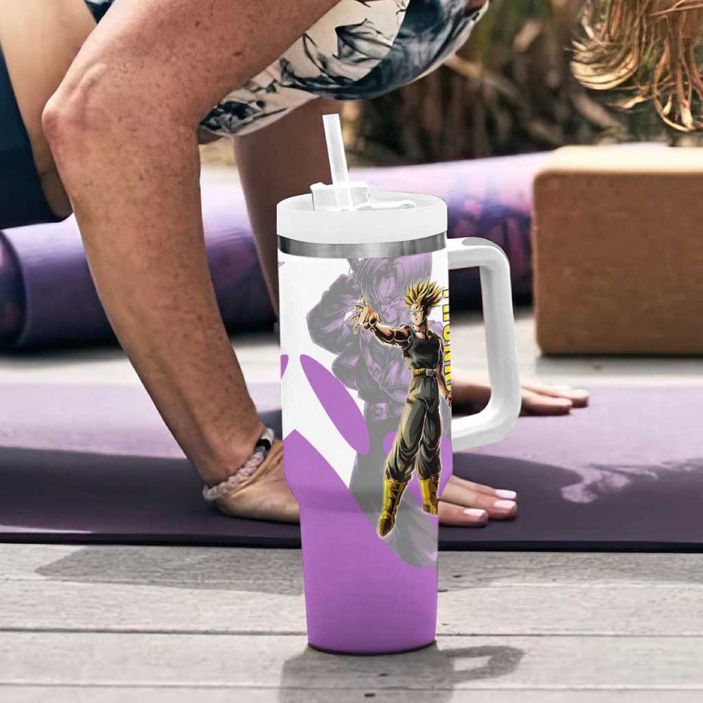 Trunks Time Warrior Tumbler With Handle Dynamic Anime Sword Style TS04 Trunks Time Warrior Tumbler With Handle Dynamic Anime Sword Style TS04