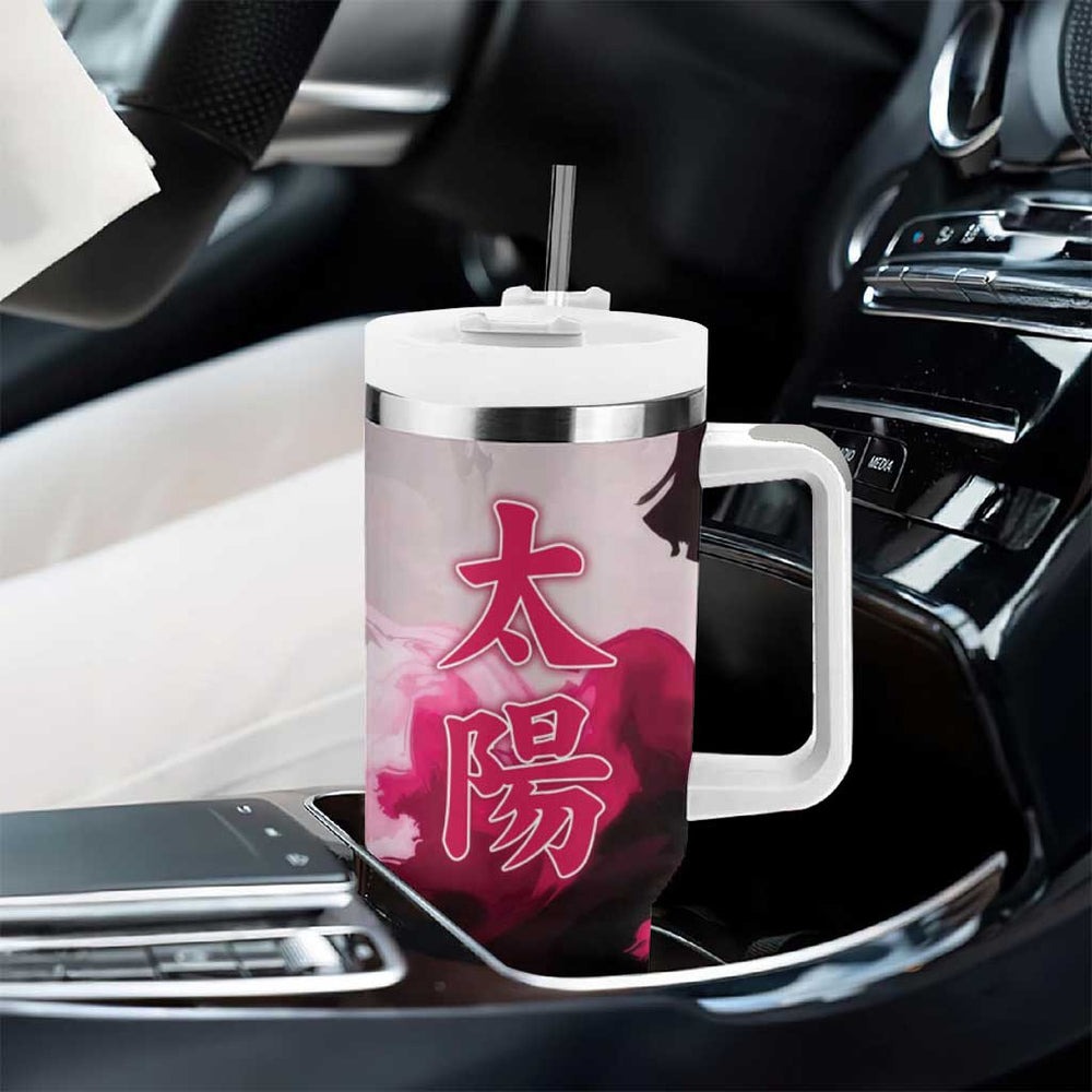 Tsugikuni Yoriichi - Demon Slayer Tumbler With Handle Anime Style TS04 Tsugikuni Yoriichi - Demon Slayer Tumbler With Handle Anime Style TS04