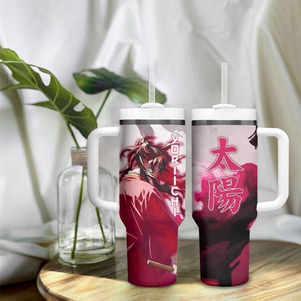 Tsugikuni Yoriichi - Demon Slayer Tumbler With Handle Anime Style TS04 Tsugikuni Yoriichi - Demon Slayer Tumbler With Handle Anime Style TS04