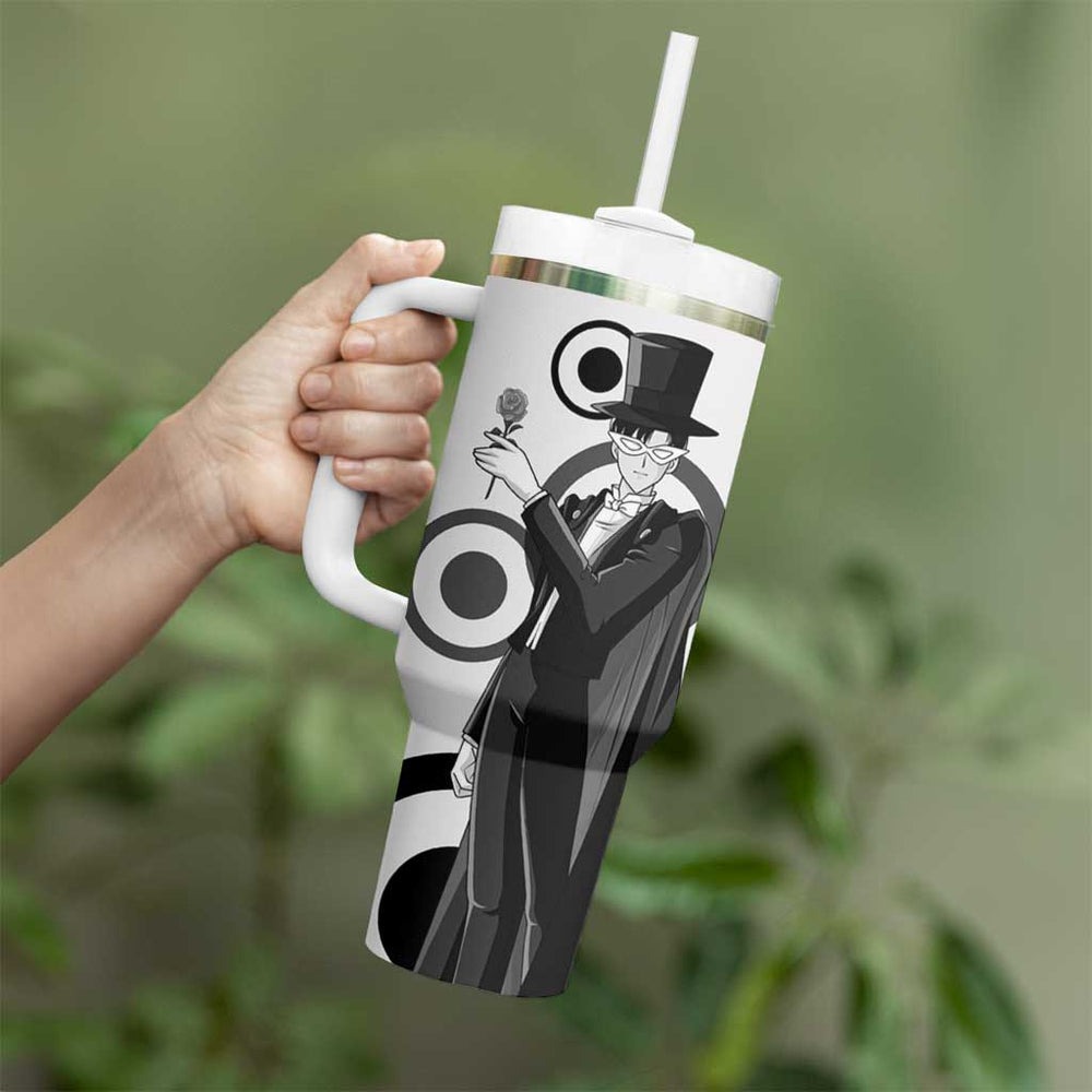 Tuxedo - Sasilor Moon Tumbler With Handle Anime Style TS04