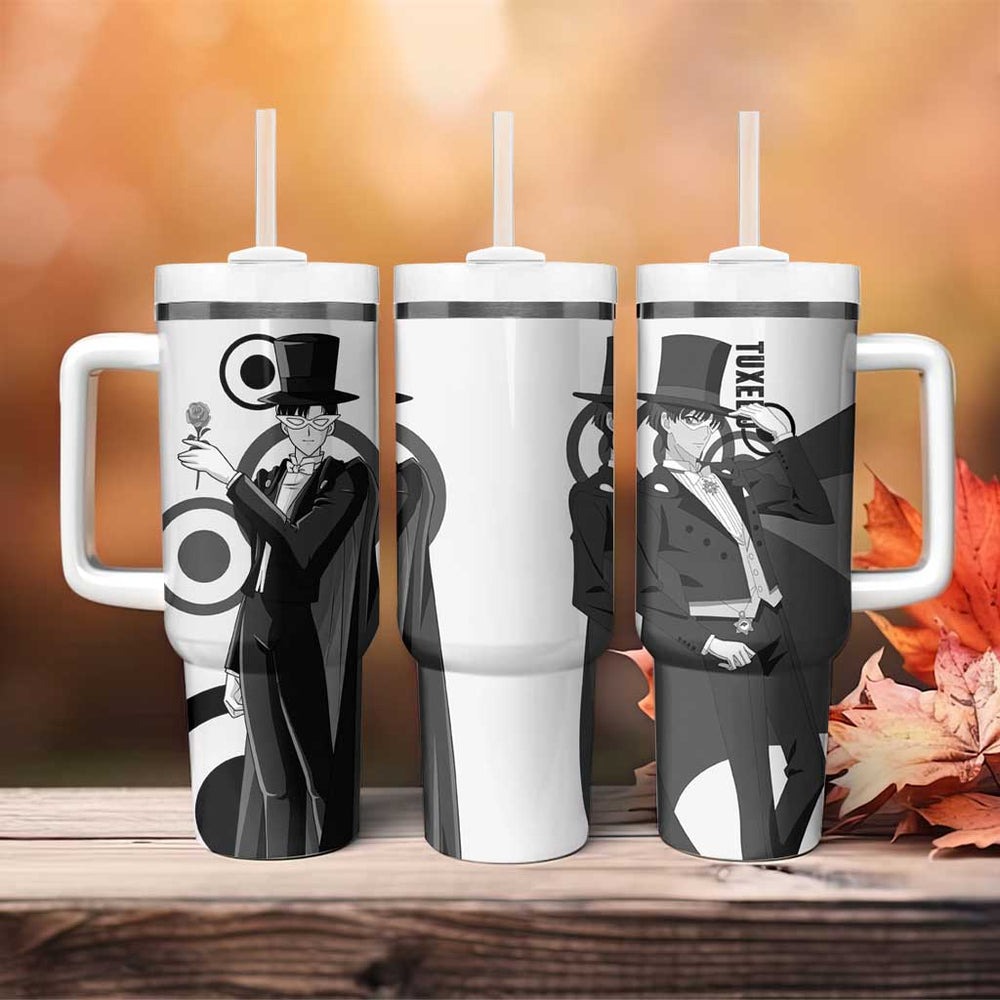 Tuxedo - Sasilor Moon Tumbler With Handle Anime Style TS04
