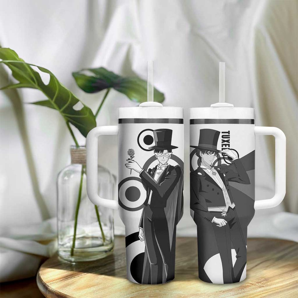 Tuxedo - Sasilor Moon Tumbler With Handle Anime Style TS04