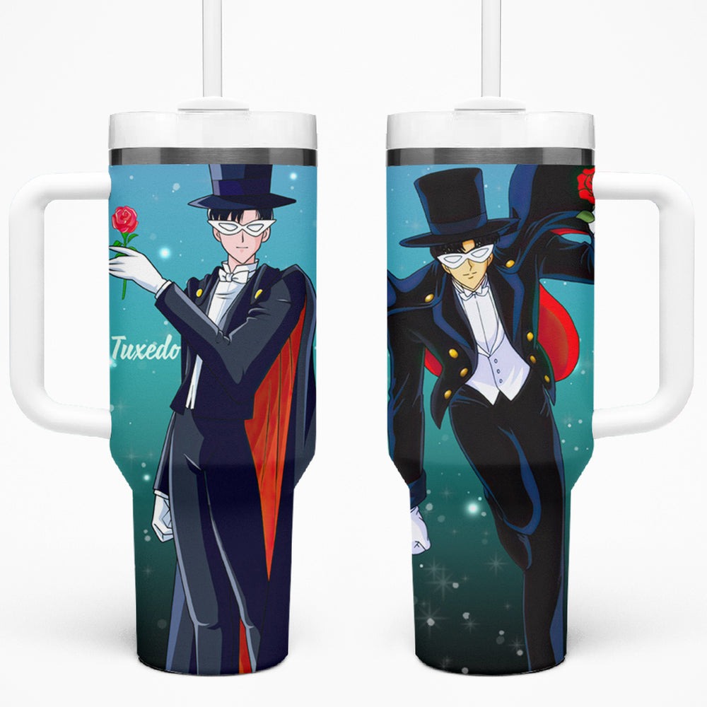 Tuxedo Tumbler With Handle Sailor Moon TS04 Tuxedo Tumbler With Handle Sailor Moon TS04