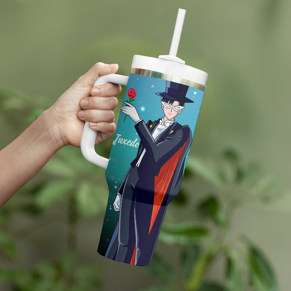 Tuxedo Tumbler With Handle Sailor Moon TS04 Tuxedo Tumbler With Handle Sailor Moon TS04