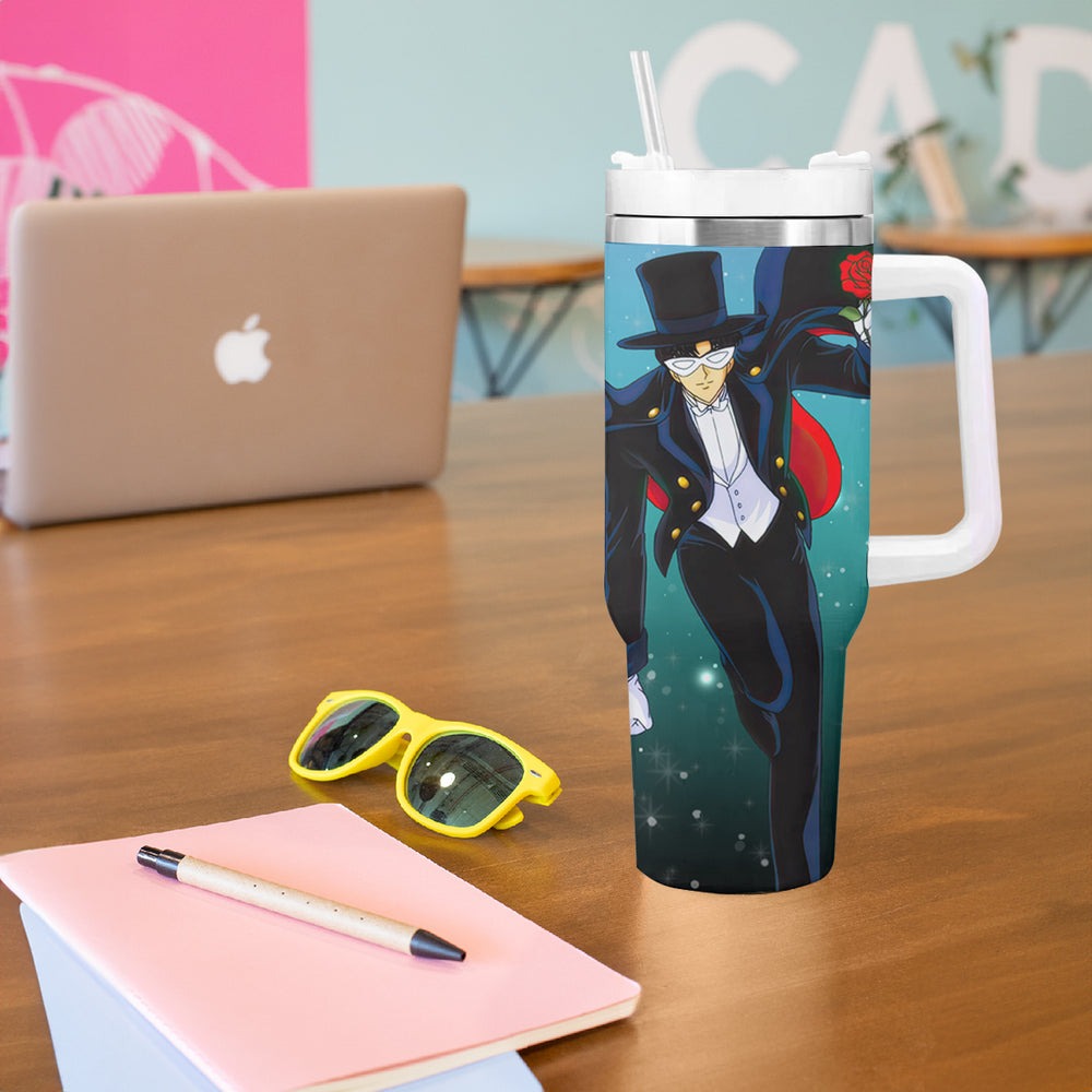 Tuxedo Tumbler With Handle Sailor Moon TS04 Tuxedo Tumbler With Handle Sailor Moon TS04