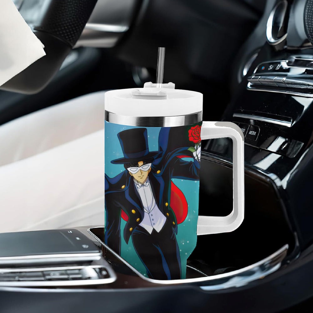 Tuxedo Tumbler With Handle Sailor Moon TS04 Tuxedo Tumbler With Handle Sailor Moon TS04