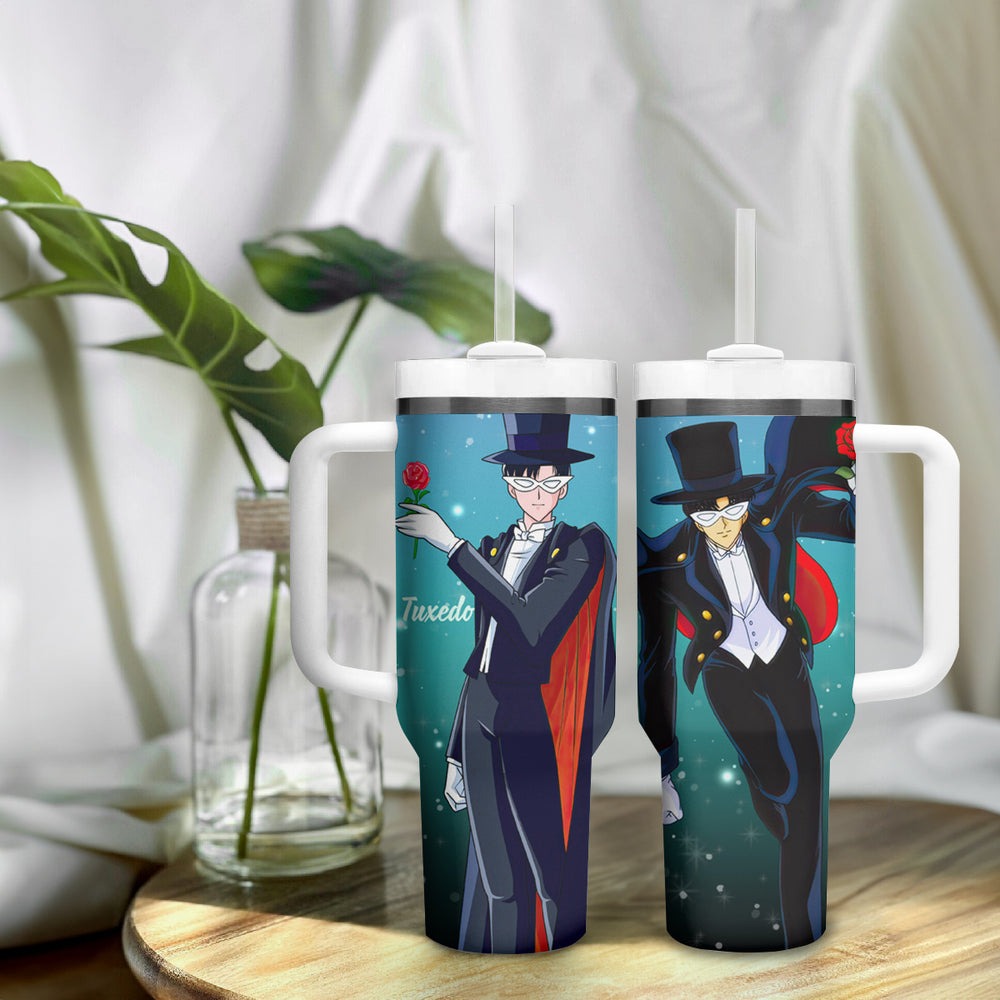 Tuxedo Tumbler With Handle Sailor Moon TS04 Tuxedo Tumbler With Handle Sailor Moon TS04