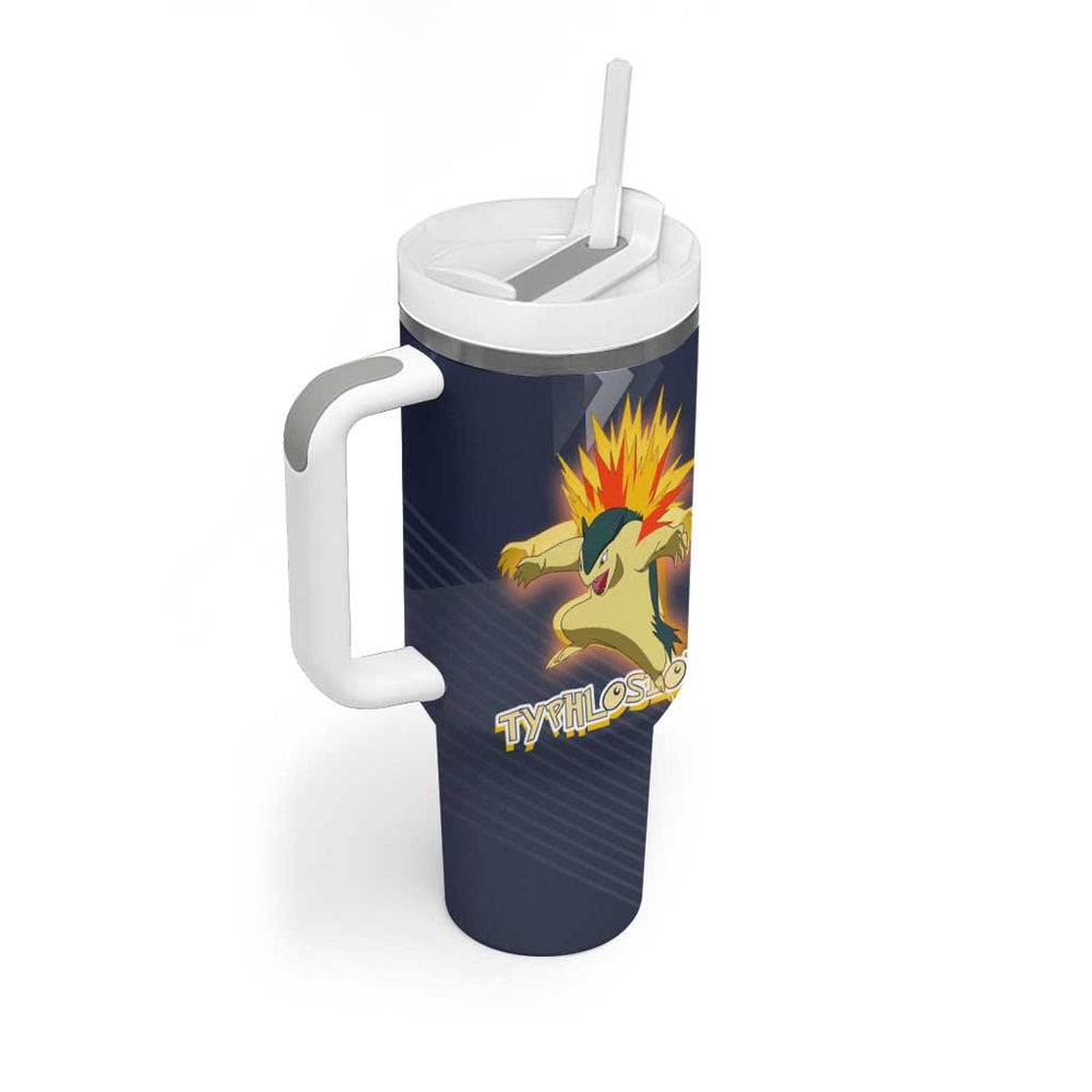 Typhlosion Poké Tumbler With Handle Classic Retro Anime Style TS04