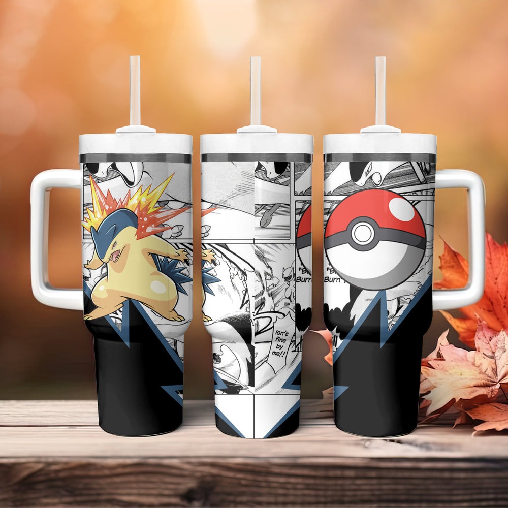 Typhlosion Tumbler With Handle Mix Manga TS04 Typhlosion Tumbler With Handle Mix Manga TS04
