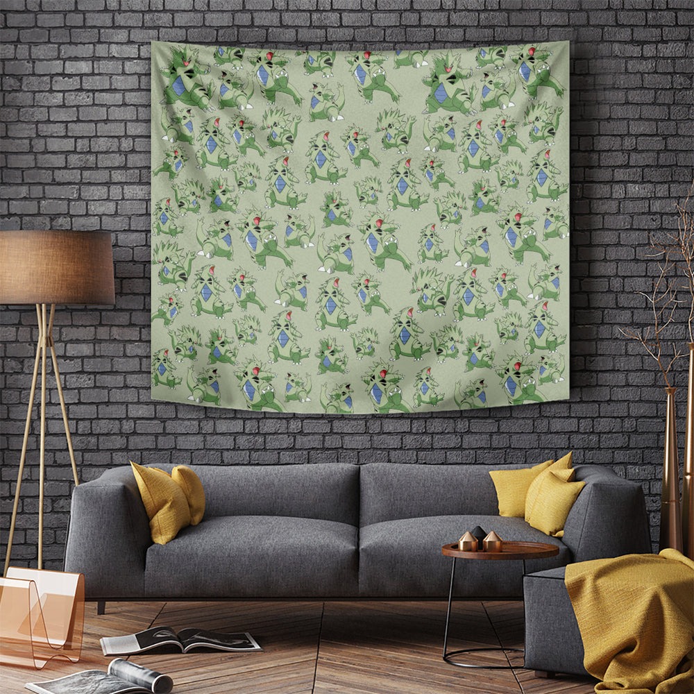 Tyranitar Pattern Style Tapestry TS04 Tyranitar Pattern Style Tapestry TS04