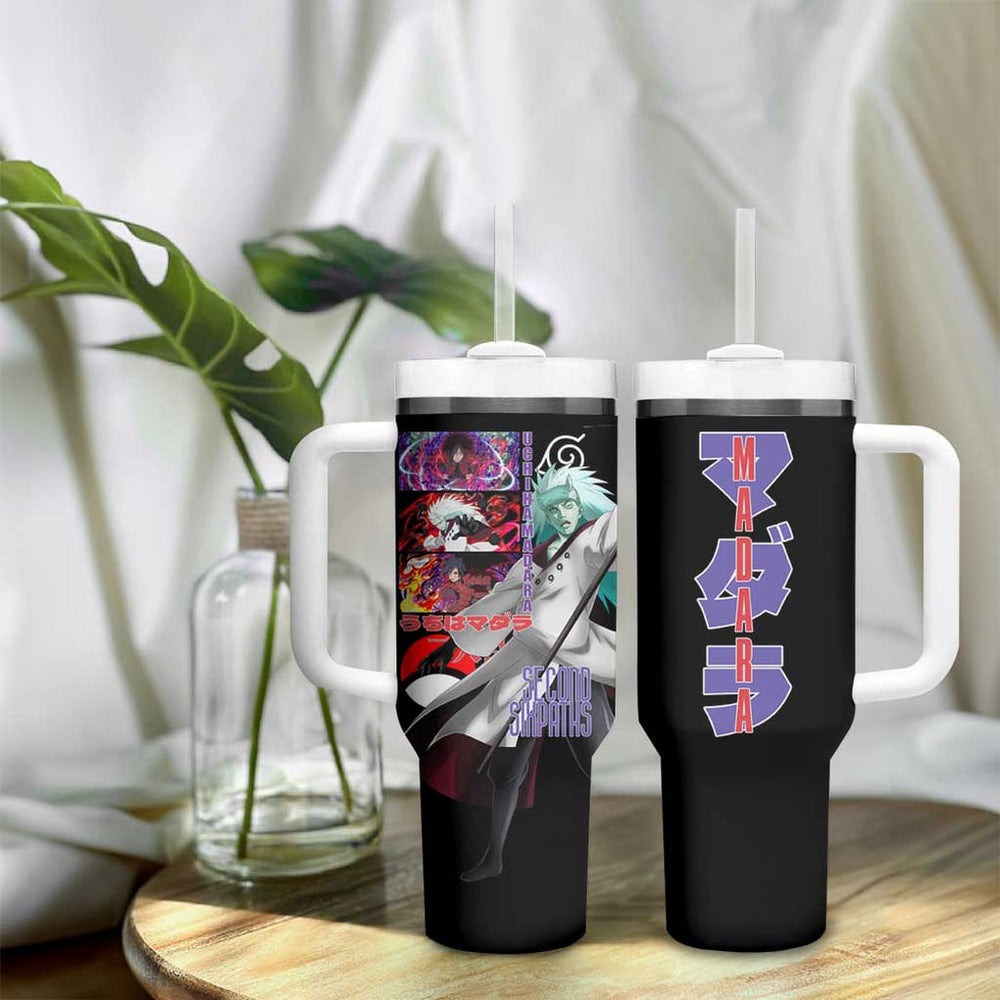 Uchiha Madara V2 Naruto Tumbler With Handle Anime Style TS04 Uchiha Madara V2 Naruto Tumbler With Handle Anime Style TS04