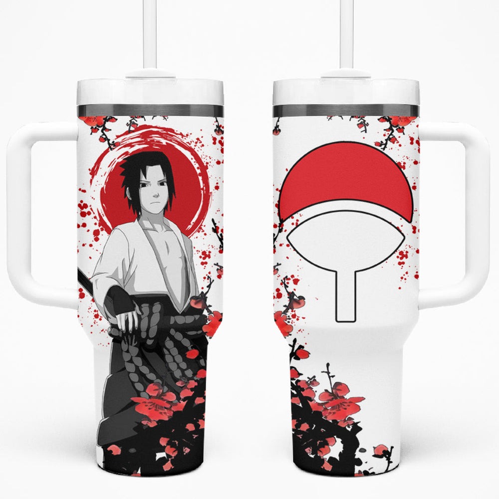 Uchiha Sasuke Tumbler With Handle Japan Style Anime TS04 Uchiha Sasuke Tumbler With Handle Japan Style Anime TS04