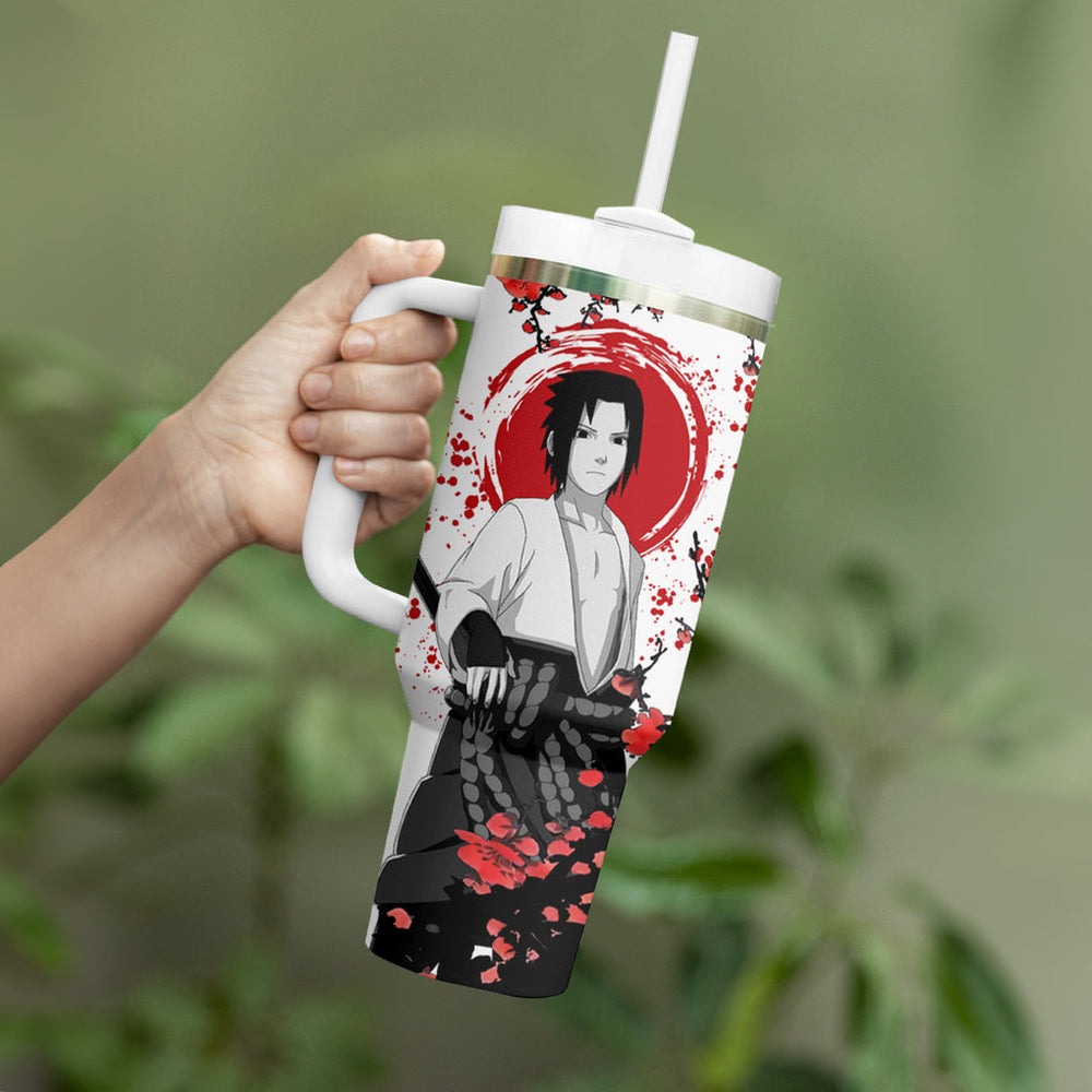 Uchiha Sasuke Tumbler With Handle Japan Style Anime TS04 Uchiha Sasuke Tumbler With Handle Japan Style Anime TS04