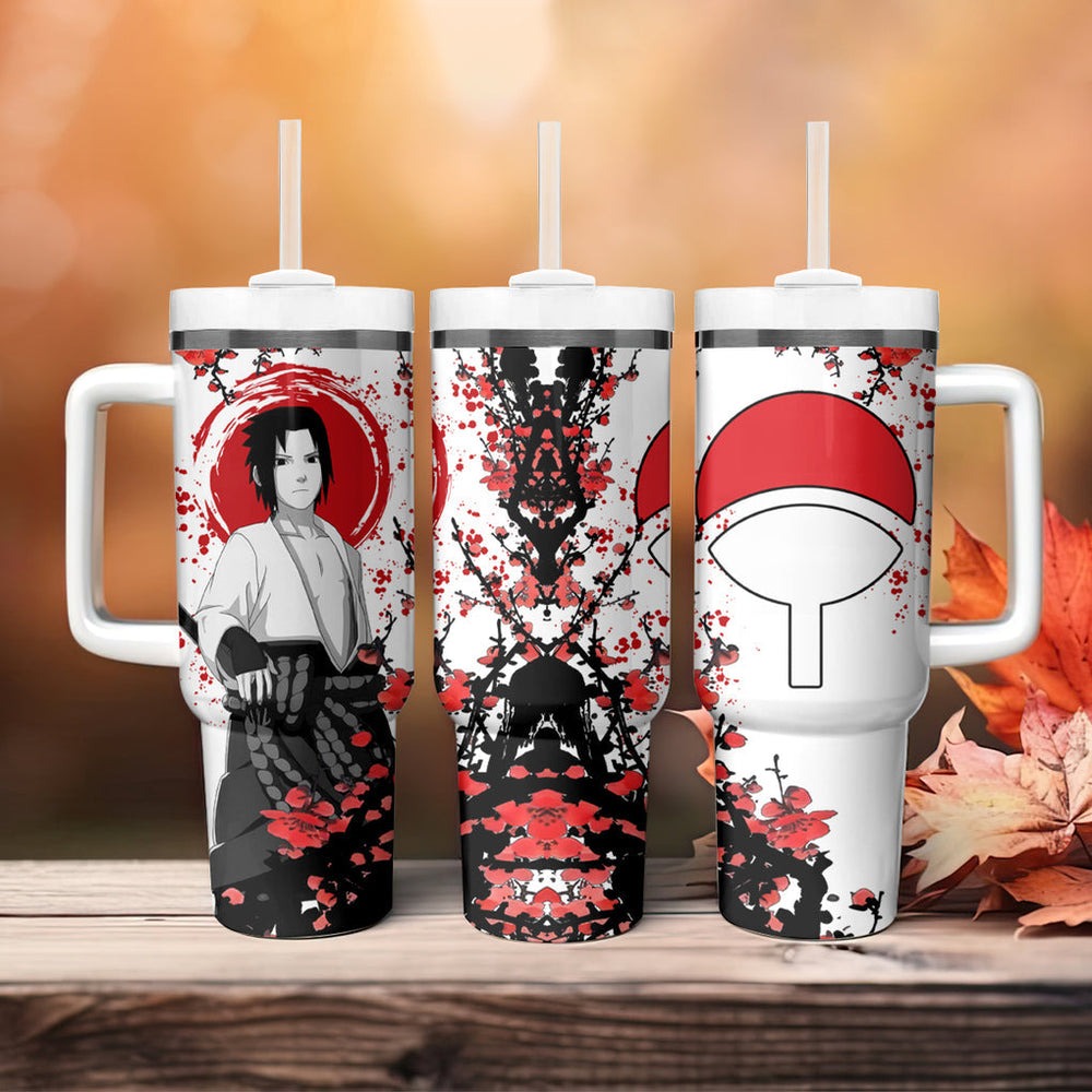 Uchiha Sasuke Tumbler With Handle Japan Style Anime TS04 Uchiha Sasuke Tumbler With Handle Japan Style Anime TS04
