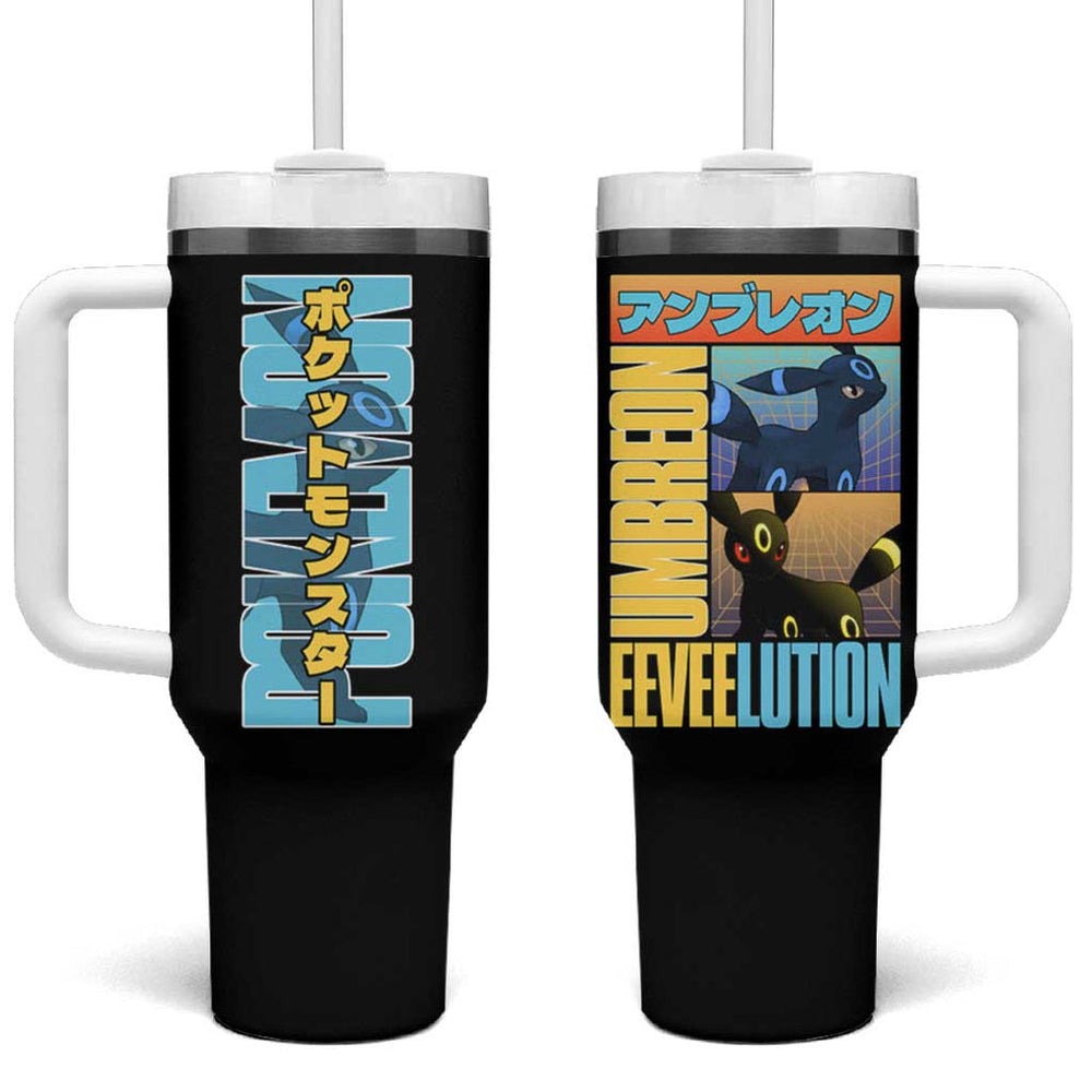 Umbreon Poke Tumbler With Handle Anime Style TS04 Umbreon Poke Tumbler With Handle Anime Style TS04