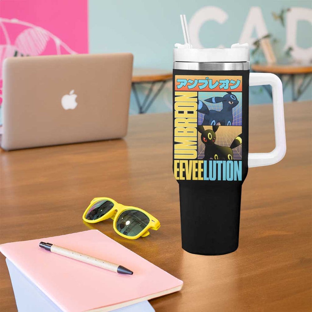 Umbreon Poke Tumbler With Handle Anime Style TS04 Umbreon Poke Tumbler With Handle Anime Style TS04