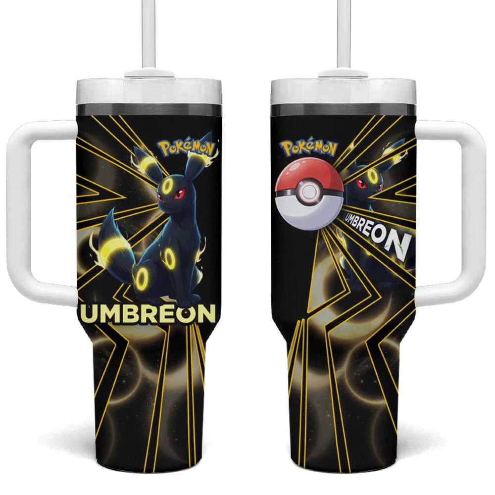 Umbreon Poké Tumbler With Handle Lunar Eclipse Comic Style TS04 Umbreon Poké Tumbler With Handle Lunar Eclipse Comic Style TS04