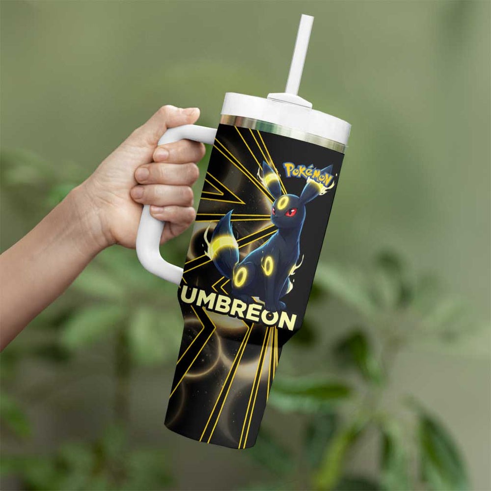 Umbreon Poké Tumbler With Handle Lunar Eclipse Comic Style TS04 Umbreon Poké Tumbler With Handle Lunar Eclipse Comic Style TS04