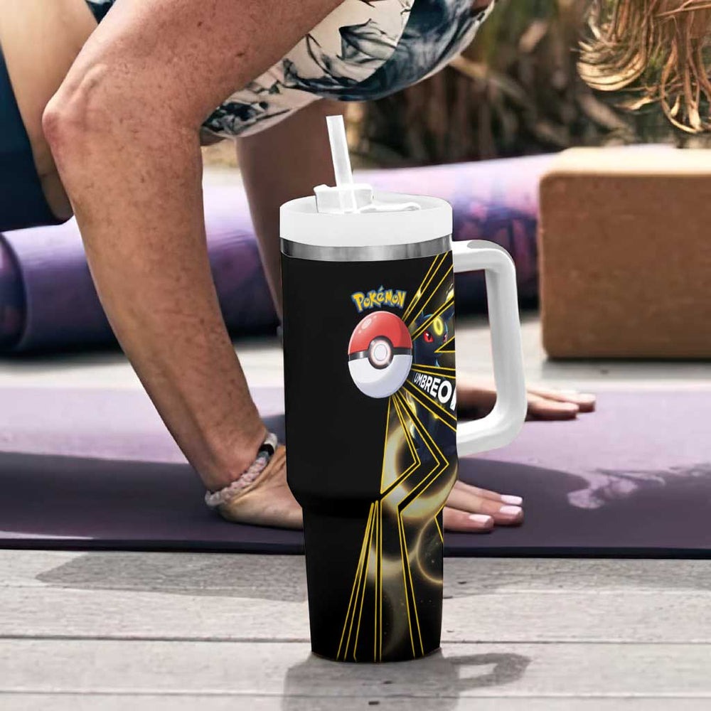 Umbreon Poké Tumbler With Handle Lunar Eclipse Comic Style TS04 Umbreon Poké Tumbler With Handle Lunar Eclipse Comic Style TS04