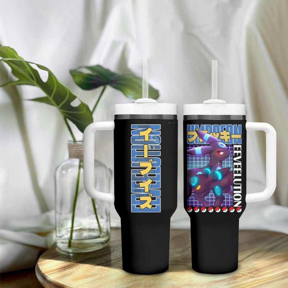 Umbreon V3 Poke Tumbler With Handle Anime Style TS04 Umbreon V3 Poke Tumbler With Handle Anime Style TS04